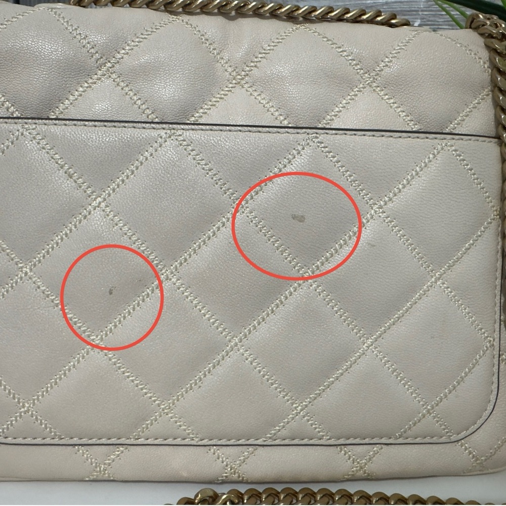 Tory Burch Willa Quoted Leather Crossbody Shoulder Bag – Cream - Picture 13 of 13